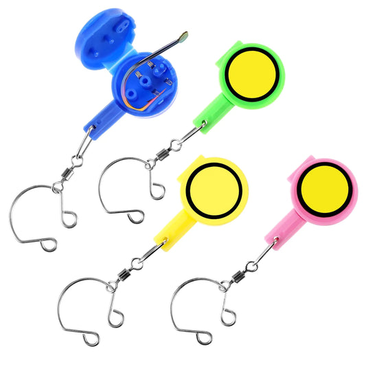 Wanmu 4Pcs Fishing Knot Tying Tools Hooks Covers Kit for Easy Tyingy Fly Fishing Accessories Fishing Line Cutter for Beginner Anglers Multifunctional Safety Fishing Stuff Fish Hook Storing